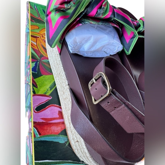 Farm Rio Scarf Raffia Platform Sandals - Picture 12 of 16